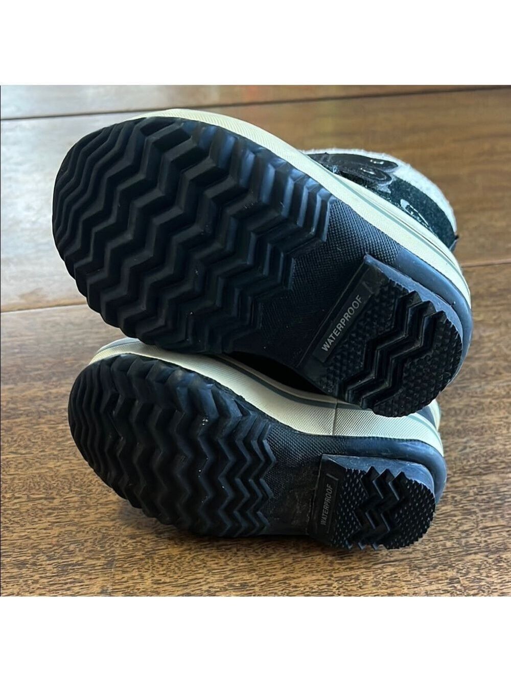 Sorel Toddler Black Fur Lined Winter Boots - Picture 3 of 4